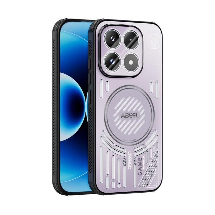 For Xiaomi 17 ABEEL Ice Fox Series Magsafe Heat Sink Cooling Phone Case(Pink Purple) - Immagine 1