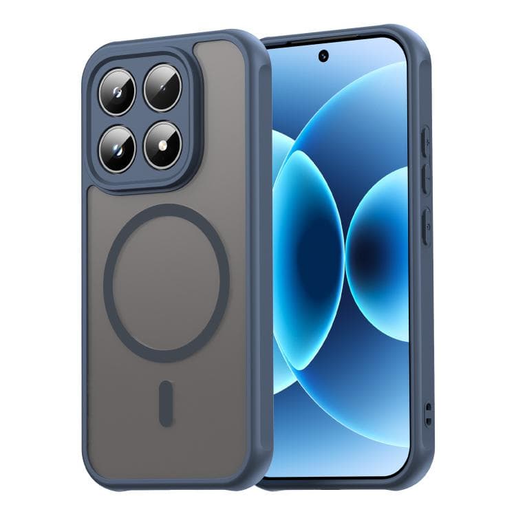 For Xiaomi 17 Fan Dun Series TPU Hybrid PC Frosted Magsafe Phone Case(Blue) - Immagine 1
