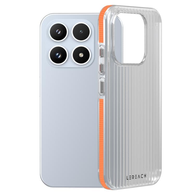 For Xiaomi 17 LeReach TOC Icicle Series Ice Mist Double-Sided Non-Slip Phone Case(Orange) - Immagine 1