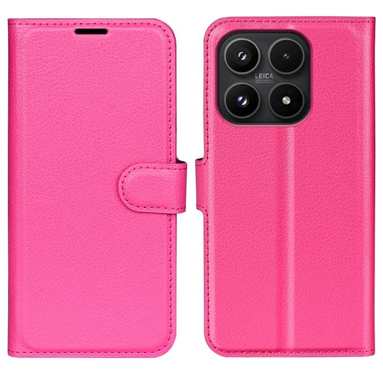 For Xiaomi 17 Litchi Texture Horizontal Flip Leather Phone Case with Holder(Rose Red) - Immagine 1