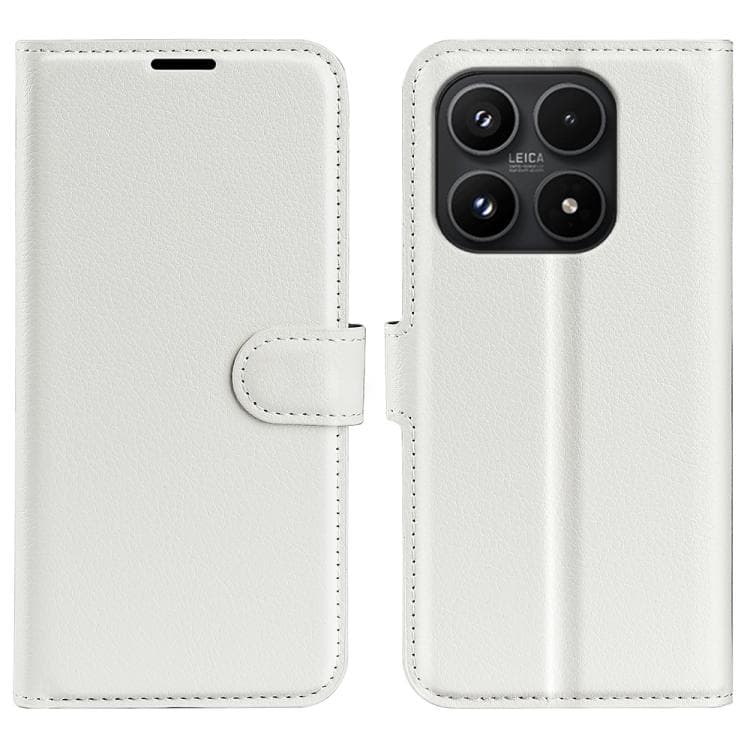 For Xiaomi 17 Litchi Texture Horizontal Flip Leather Phone Case with Holder(White) - Immagine 1