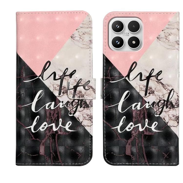For Xiaomi 17 Oil Embossed 3D Drawing Leather Phone Case(Stitching Marble) - Immagine 1