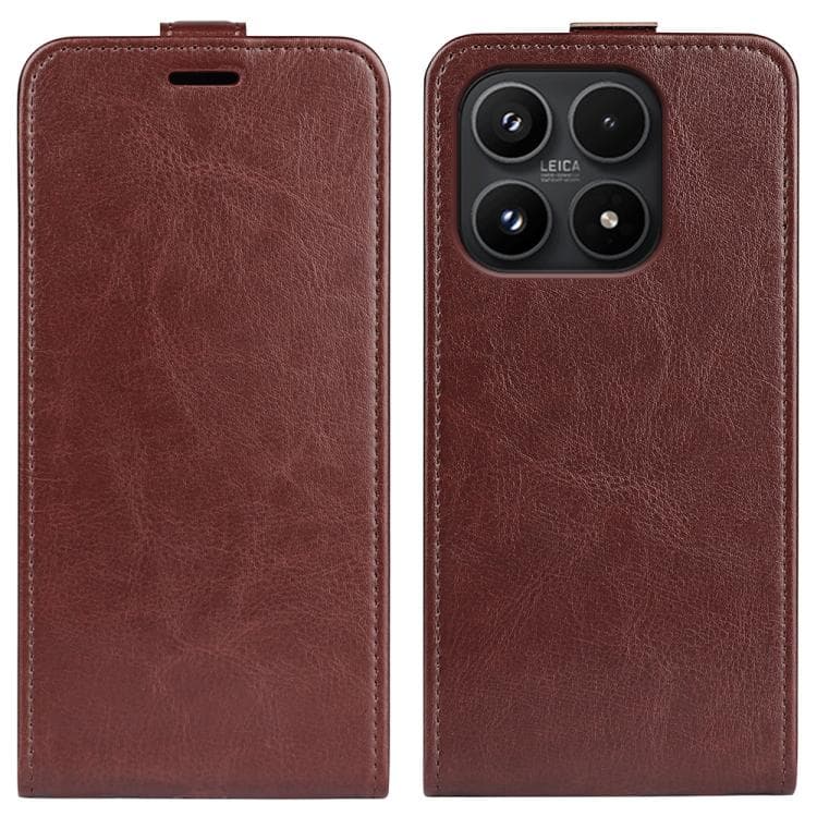For Xiaomi 17 R64 Texture Single Vertical Flip Leather Phone Case(Brown) - Immagine 1