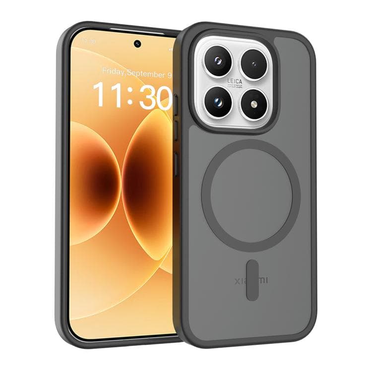 For Xiaomi 17 Skin Feel TPU Hybrid PC MagSafe Phone Case(Black) - Immagine 1