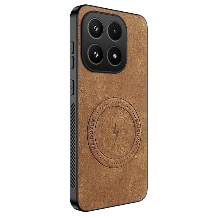 For Xiaomi 17 WANLONFENG SD Series Nappa Texture Magnetic Phone Case(Brown) - Immagine 1