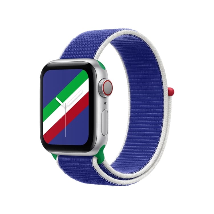 International Series Loopback Watch Bands For Apple Watch Ultra 49mm&Watch Ultra 2 49mm / Series 9&8&7 45mm / SE 3&SE 2&6&SE&5&4 44mm / 3&2&1 42mm(Italy) - Immagine 1