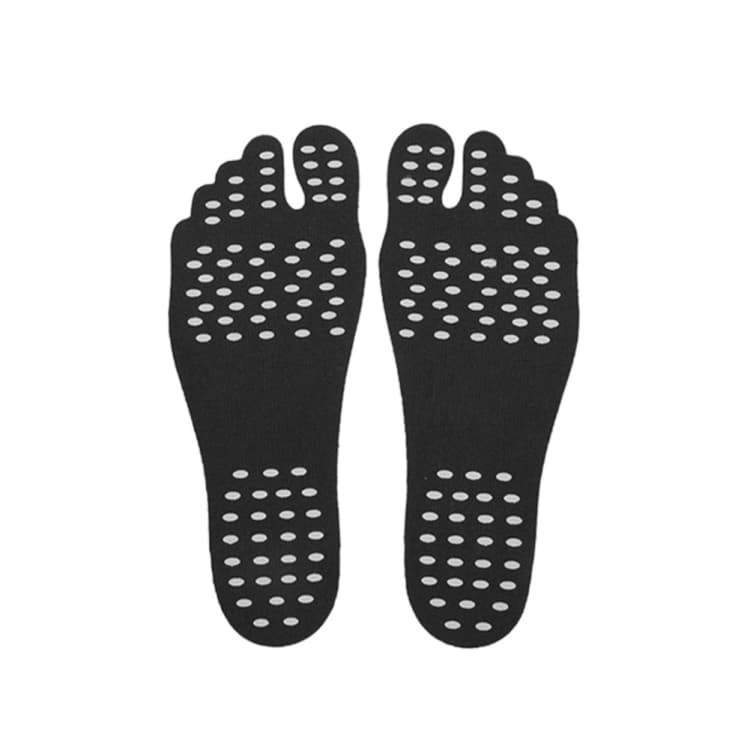 Suola antiscivolo invisibile per sandali estivi da spiaggia Taglia: L, Lunghezza: 25 cm (Nero)
