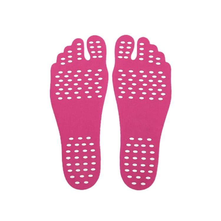Suola antiscivolo invisibile per sandali estivi da spiaggia Taglia: S, Lunghezza: 21 cm (Magenta)