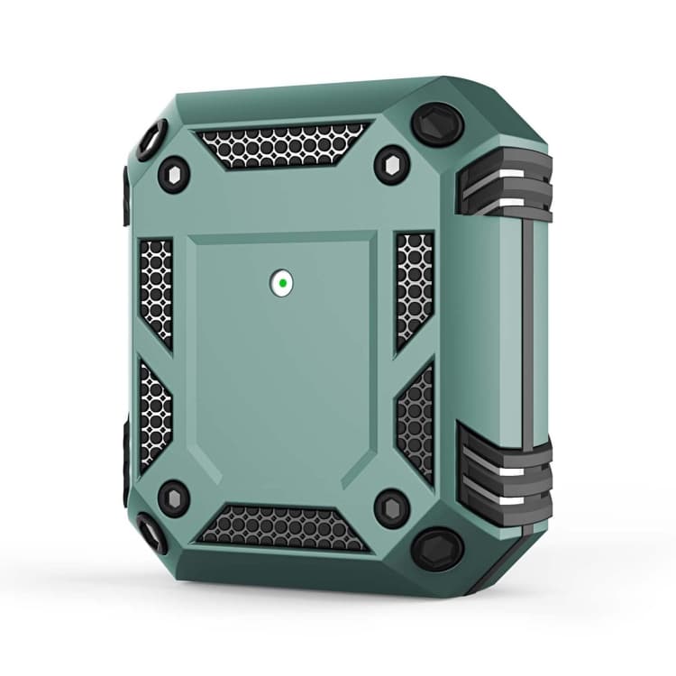 Custodia protettiva antiurto a quattro angoli Iron Man per AirPods 1 / 2 (Verde) - Immagine 1