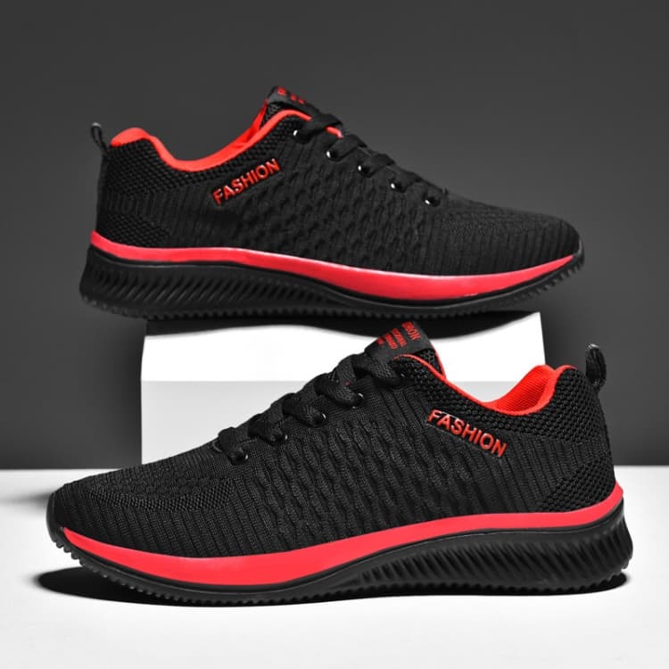 JD-9088 Scarpe da uomo autunnali in tessuto intrecciato con suola morbida, scarpe da running per coppia - Immagine 1