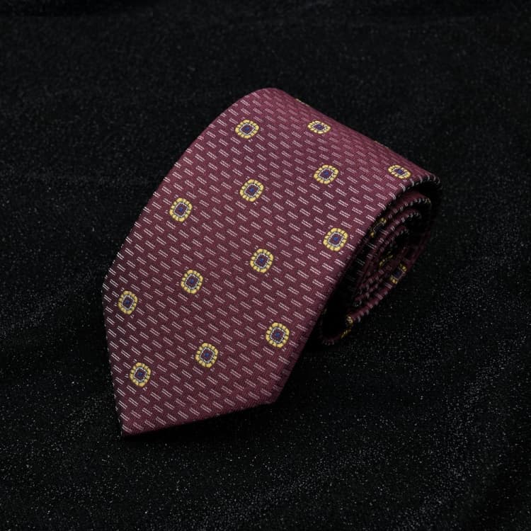 JHX02 Cravatta Jacquard Uomo Formale Business Matrimonio Accessori Abbigliamento - Immagine 1