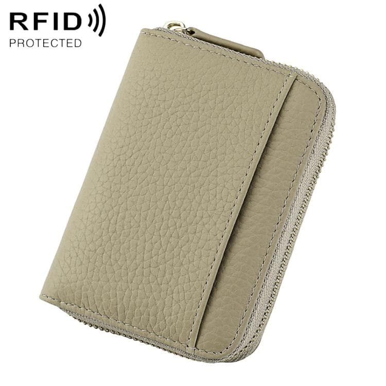 KB19 Ultra-thin Multifunctional RFID Anti-theft Card Bag(Light Grey) - Immagine 1