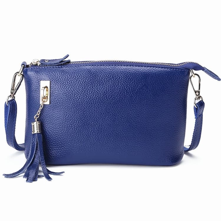 Ladies Fringed One-Shoulder Diagonal Bag Large-Capacity Casual Bag(Royal Blue) - Immagine 1