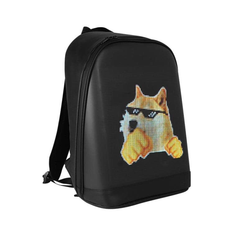 LED Illuminated Backpack Waterproof Casual Sports Student Bag(Black) - Immagine 1