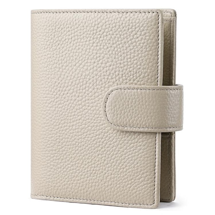 Litchi Pattern A7 Loose Leaf Notebook Passport Holder(Apricot) - Immagine 1