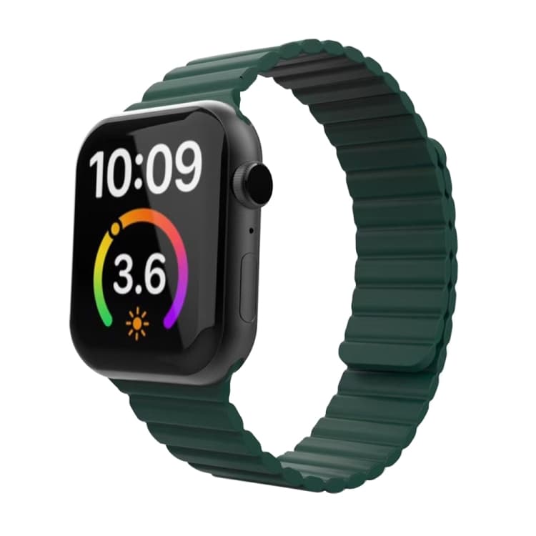 Cinturino con anello magnetico per Apple Watch Series 7 45mm / 6 & SE & 5 & 4 44mm / 3 & 2 & 1 42mm (Verde) - Immagine 1
