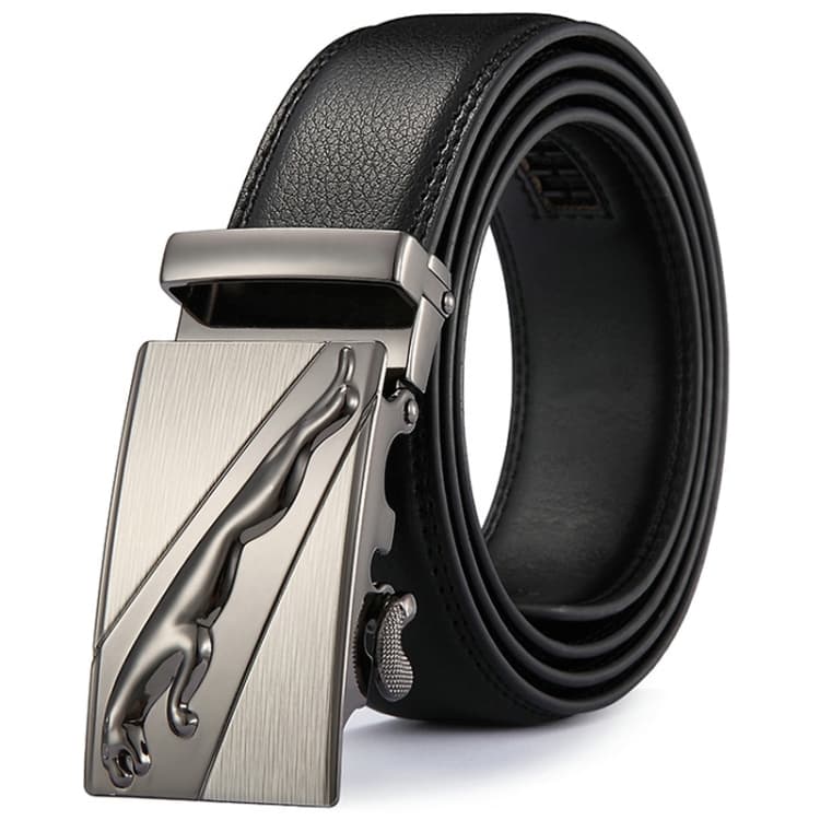 Cintura automatica in pelle per uomo, modello 7, stile business, per pantaloni - Immagine 1
