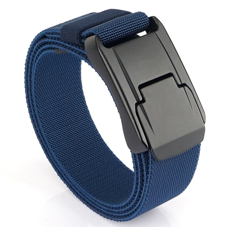 Cintura elastica casual da uomo con fibbia a sgancio rapido, lunghezza: 125 cm (blu reale) - Immagine 1