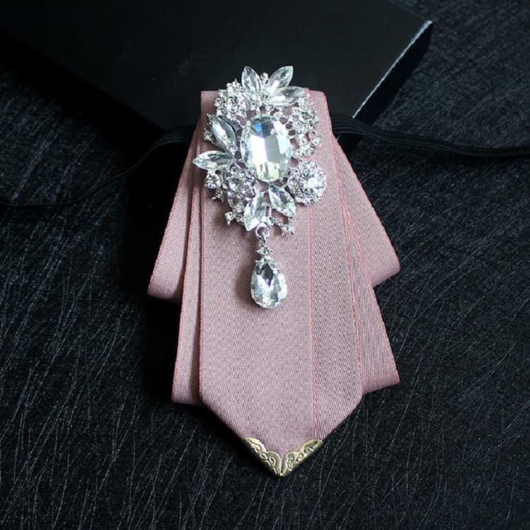 Accessori per abito da cerimonia con papillon a rombi per uomo (Rosa)