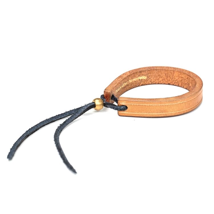 Bracciale in pelle conciata al vegetale vintage per uomo, gioiello per coppie, anello della vita (colore primario) - Immagine 1