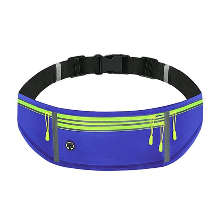 MF-008 Outdoor Sports Fitness Waterproof Waist Bag Phone Pocket, Style: Four Pockets(Blue) - Immagine 1