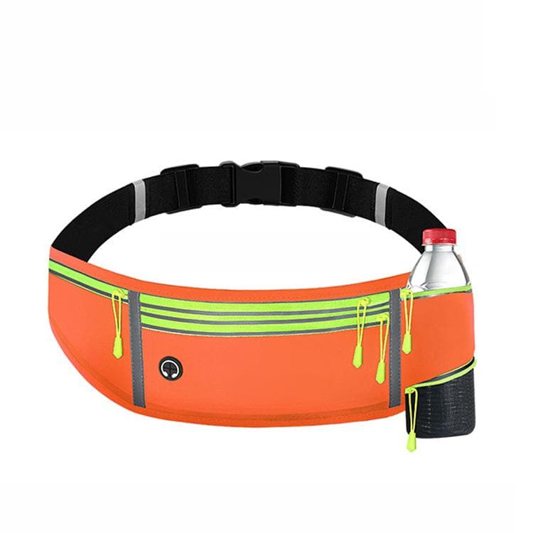 MF-008 Outdoor Sports Fitness Waterproof Waist Bag Phone Pocket, Style: With Water Bottle Bag(Orange) - Immagine 1