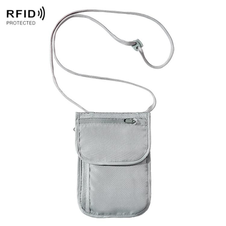Multi-Function RFID Anti-Theft Waist Pack Passport Phone ID Crossbody Small Hanging Bag(Gray) - Immagine 1