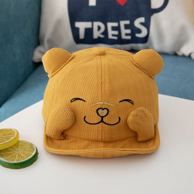 Cappellino per bambini con ricamo di gatto cartone animato MZ8986, cappello sottile primavera e autunno, cappello parasole per bambini - Immagine 1