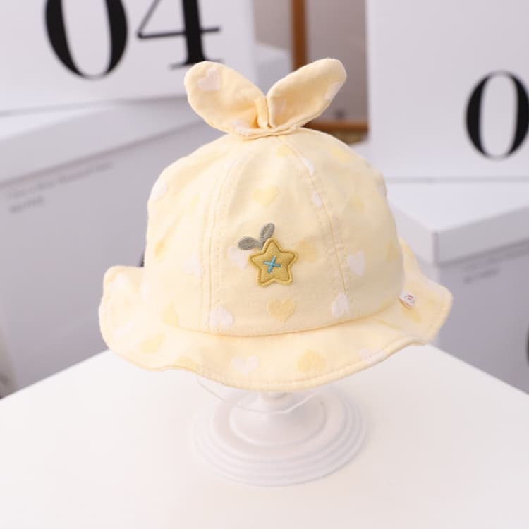 MZ9828 Cuffia per neonati con motivo a stelle ed erba, cappellino in cotone, cappello da pescatore - Immagine 1