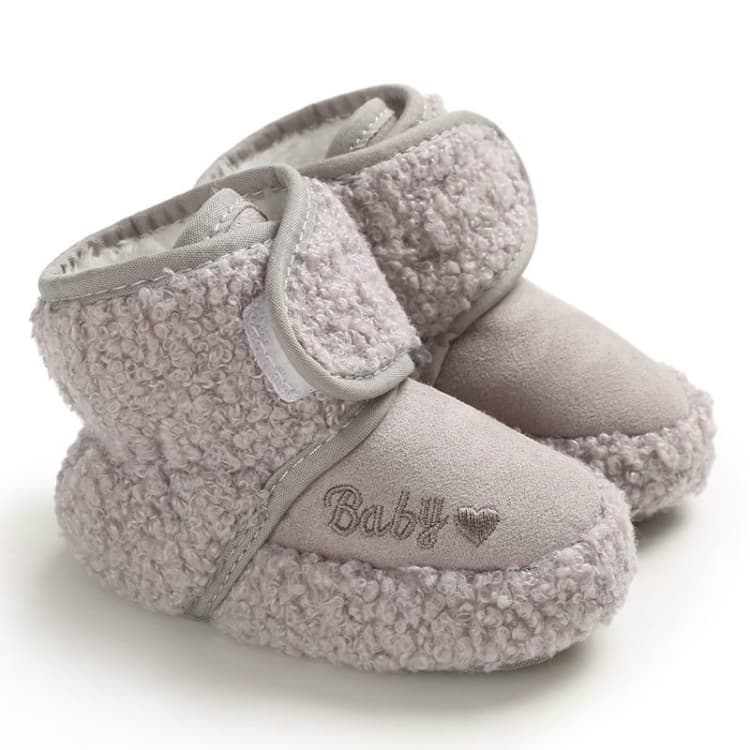 Scarpe per neonati 0-1 anni autunno e inverno, morbide e calde, suola morbida per bambini piccoli - Immagine 1