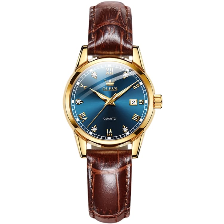 OLEVS 6896 Orologio al quarzo impermeabile luminoso multifunzionale da donna (blu) - Immagine 1