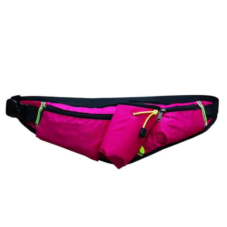 Outdoor Sports Water Bottle Waist Bag Multifunctional Fitness Running Mobile Phone Invisible Waist Bag(Rose Red) - Immagine 1