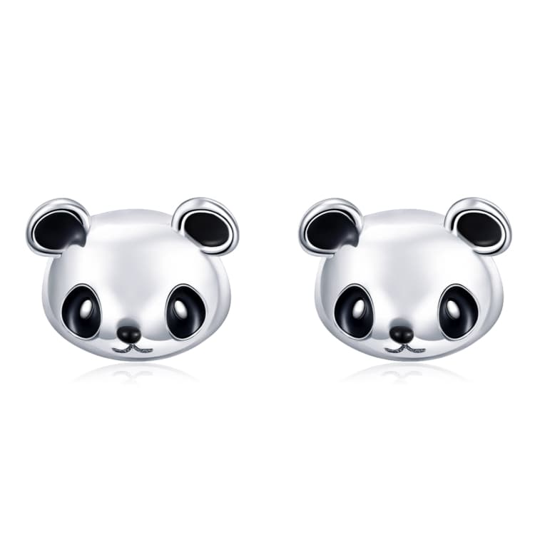 Orecchini in argento sterling S925 Panda Orecchini da donna Temperamento - Immagine 1