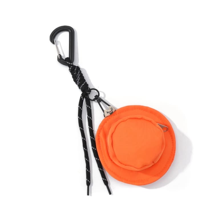 Portable Fisherman Hat Bag Coin Key Pouch Mini Bag Hanger, Color: Orange - Immagine 1