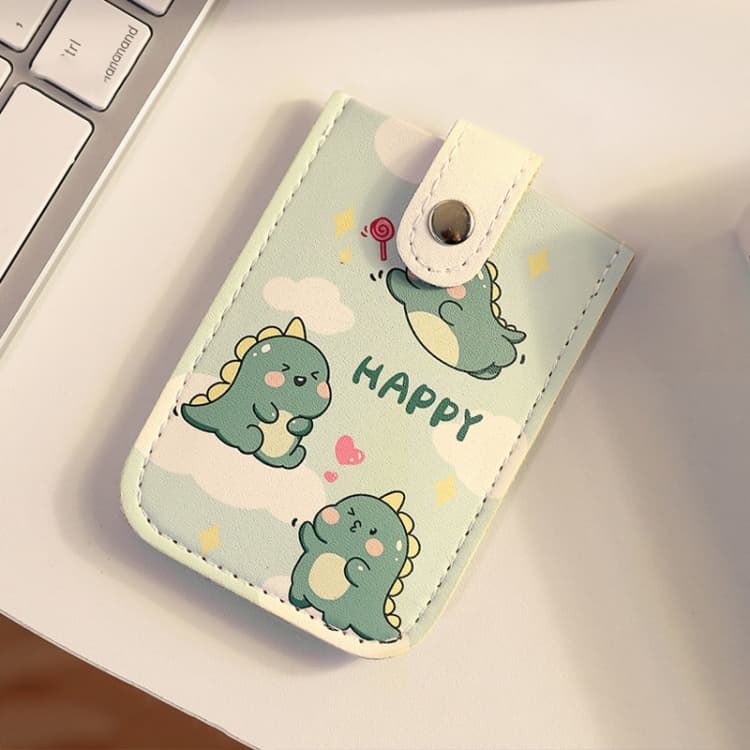 Pull-out Multi-card Slot ID Card Holder Large Capacity Cartoon Card Bag, Color: Green - Immagine 1