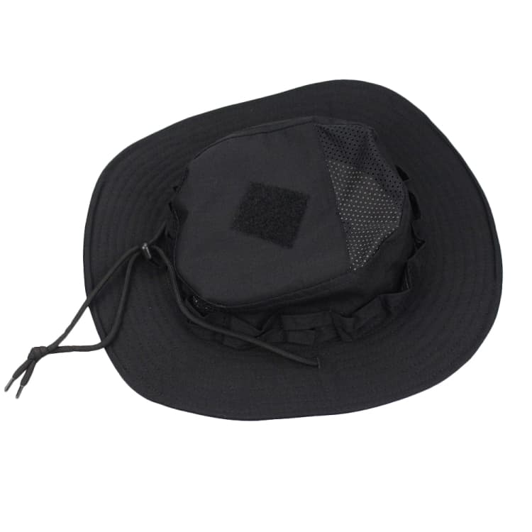 Cappello Benny a bordo arrotondato per escursionismo, campeggio, pesca, parasole (Nero) - Immagine 1