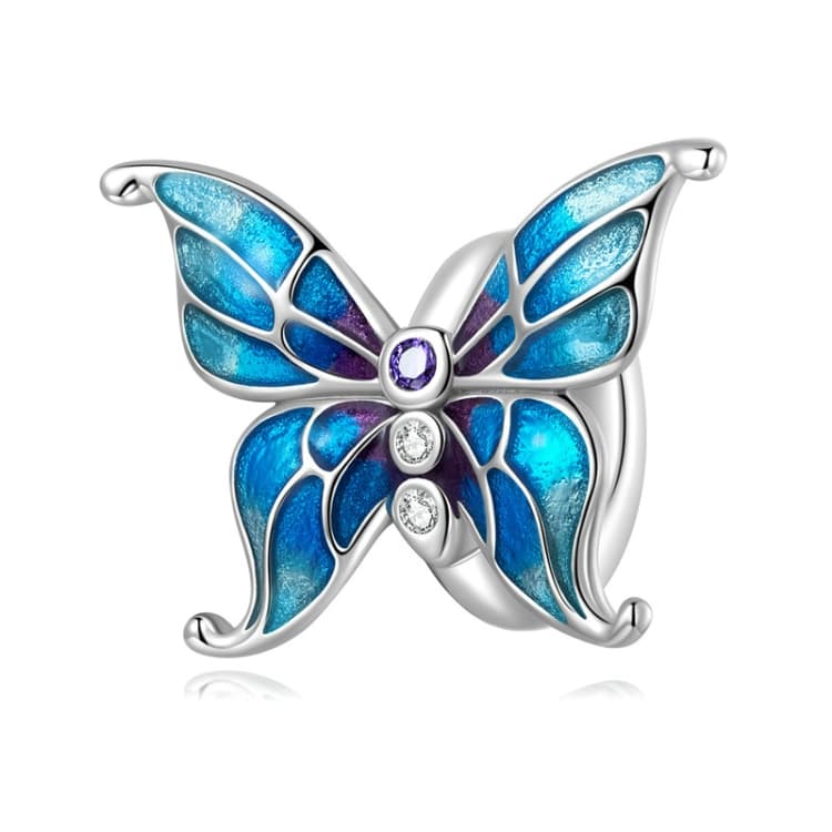 S925 Butterfly Series DIY Bracelet Pearl Accessories, Style: SCC2326 - Immagine 1