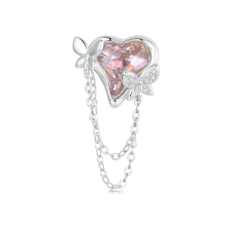 S925 Sterling Silver Butterfly Dance Tassel Opal DIY Beads(BSC986) - Immagine 1