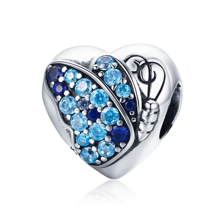 Perline a forma di farfalla e fiore in argento S925 per braccialetti e collane fai da te - Immagine 1
