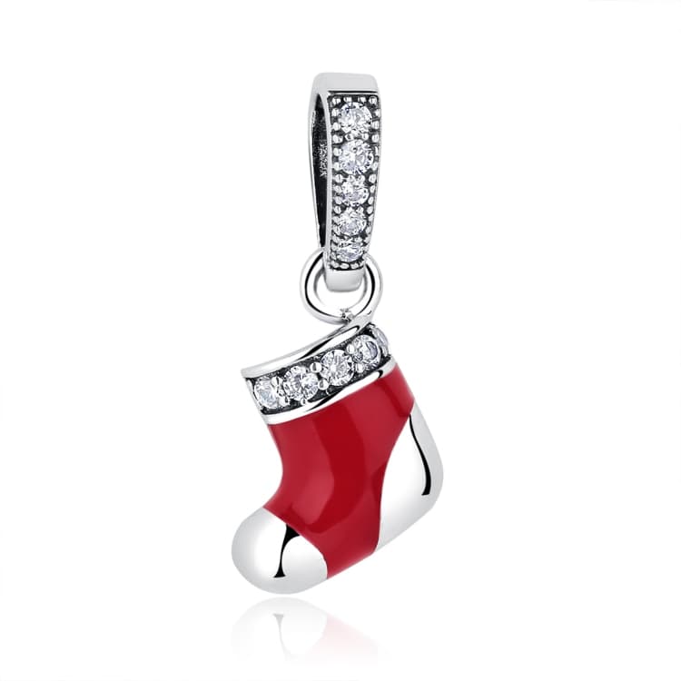 Ciondolo in argento sterling S925 per bracciale fai-da-te, accessori per collana di Natale - Immagine 1