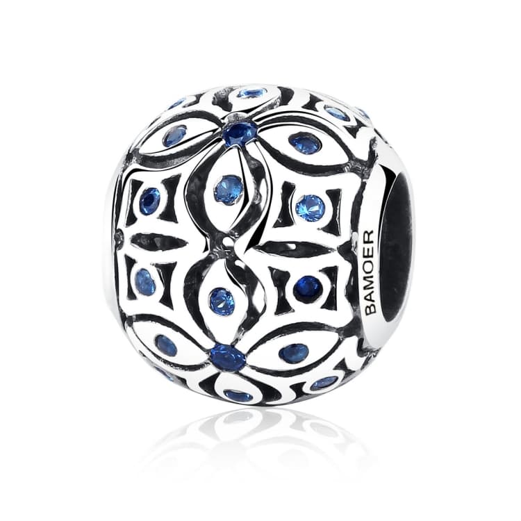 S925 Sterling Silver Cool Summer Series Summer Flower Beaded DIY Bracelet Accessories - Immagine 1
