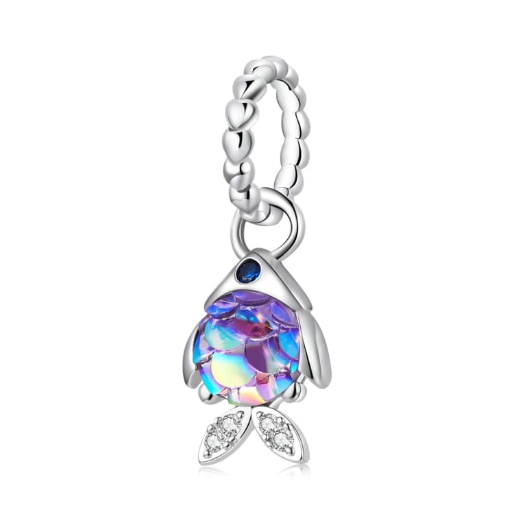 Ciondolo Pesce Fantasia in Argento S925 per Bracciale e Collana Fai da Te - Immagine 1