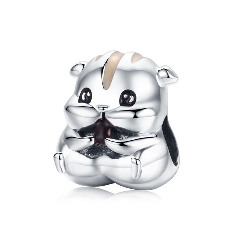 Perline di criceto in argento sterling S925 per bracciale fai-da-te e collana - Immagine 1