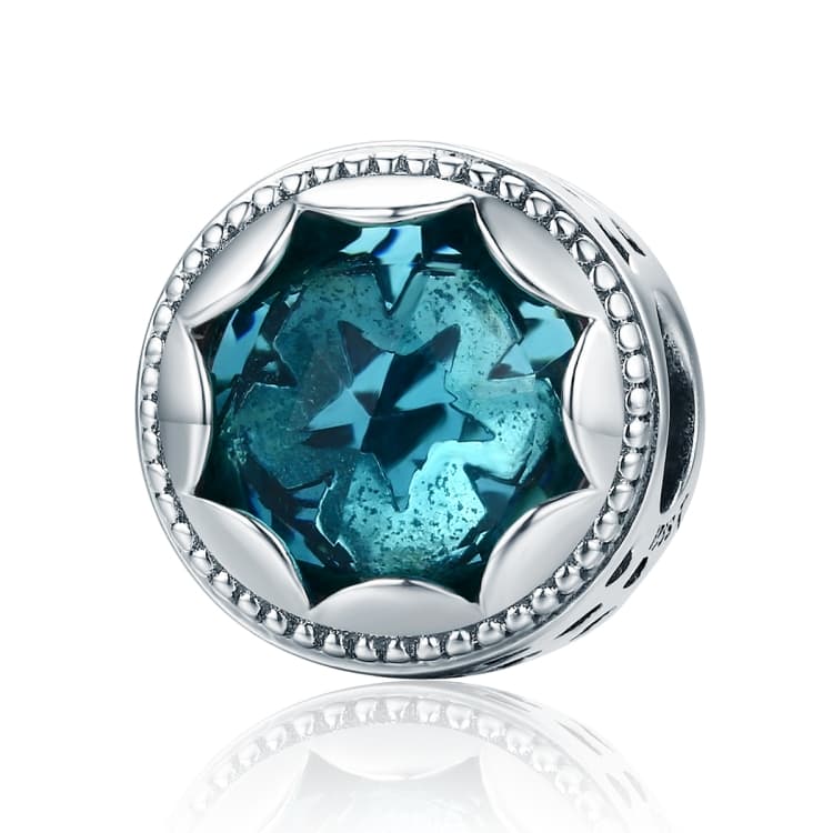 Perline in argento sterling S925 a forma di stella misteriosa e ottagono per bracciale e collana fai da te - Immagine 1