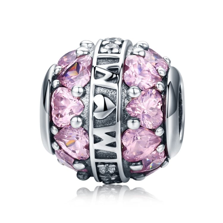 Ciondolo in argento sterling S925 Perline Grande Amore Bracciale Collana Accessori Fai da Te - Immagine 1
