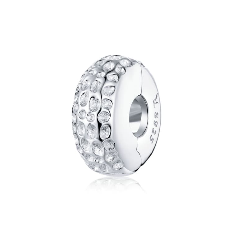 Ciondolo in argento sterling S925 con perline a posizionamento semplice per bracciali e collane fai da te - Immagine 1