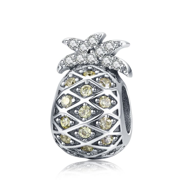 Accessori per bracciale/collana fai da te con perline di ananas in argento sterling S925, stile: perline - Immagine 1