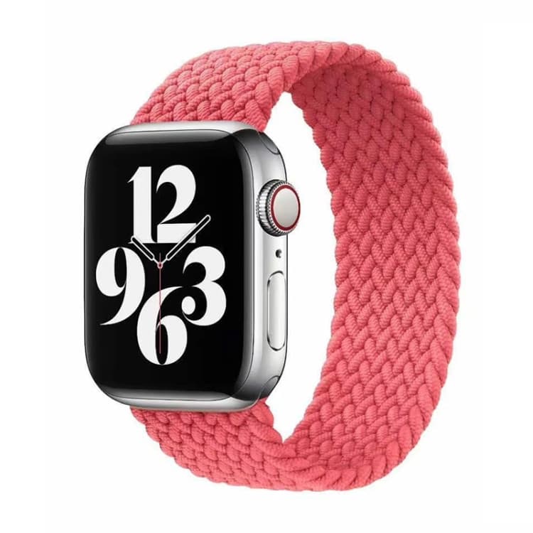 Cinturino per orologio in nylon intrecciato a giro singolo per Apple Watch Ultra 49mm e Watch Ultra 2 49mm / Series 9&8&7 45mm / SE 3&SE 2&6&SE&5&4 44mm / 3&2&1 42mm - Immagine 1