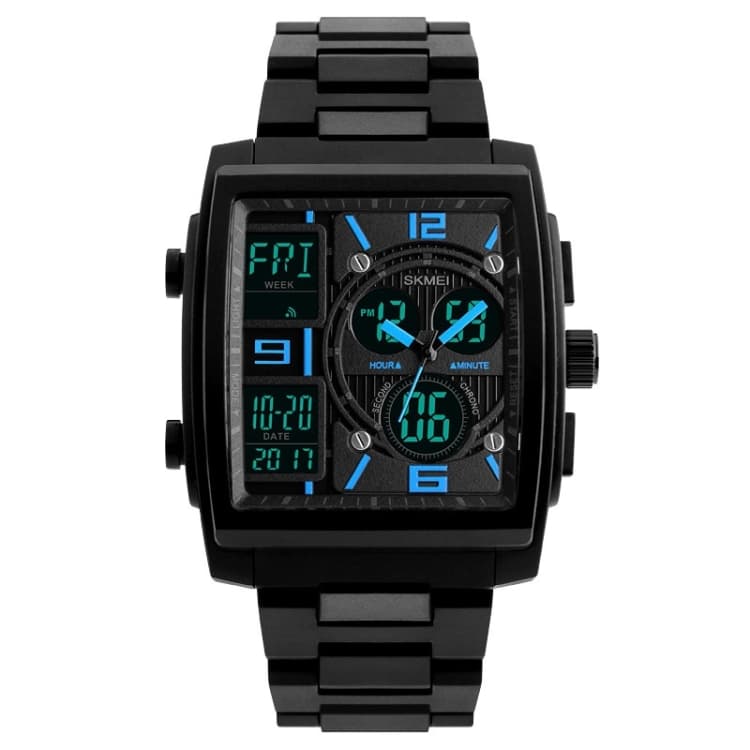 SKMEI 1274 Orologio Elettronico Moda Uomo Multifunzionale Sportivo da Esterno (Blu) - Immagine 1