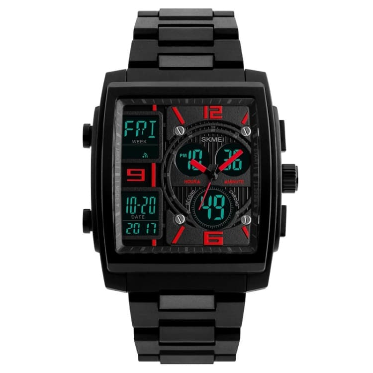 SKMEI 1274 Orologio Elettronico Moda Uomo Multifunzionale Sportivo da Esterno (Rosso) - Immagine 1